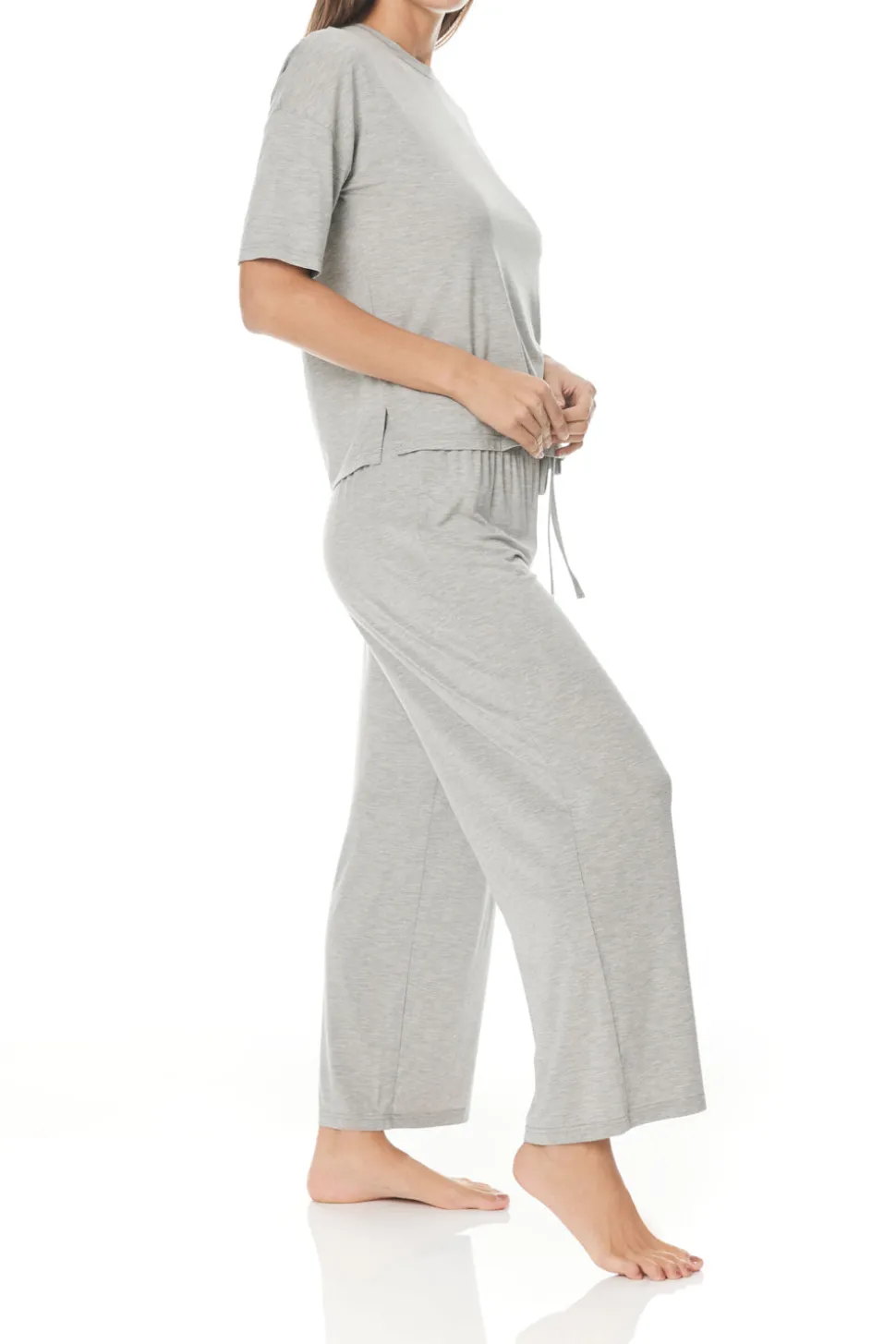 Jules Grey Wide Leg Modal PJ