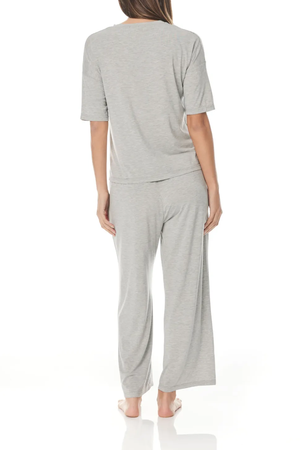 Jules Grey Wide Leg Modal PJ