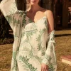 Kelly Palm Print Chemise