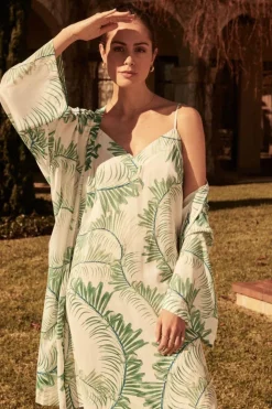 Kelly Palm Print Chemise