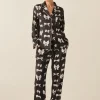 Kenzie Black Silky Satin Bow Set