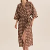 Lana Brown Spot Robe