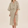 Lana Olive Spot Robe
