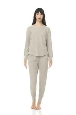 Logan Grey Waffle PJ