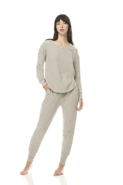 Logan Grey Waffle PJ