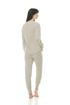 Logan Grey Waffle PJ