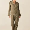 Luella Olive Silky Satin PJ Set