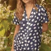 Madison Navy Geo Spot Short Set