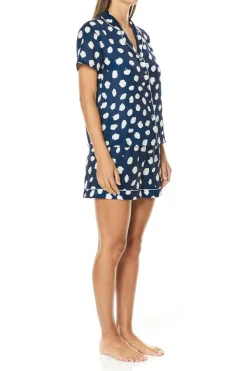 Madison Navy Geo Spot Short Set