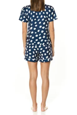Madison Navy Geo Spot Short Set