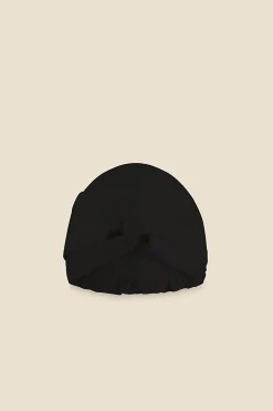Majestic Black Pure Silk Turban