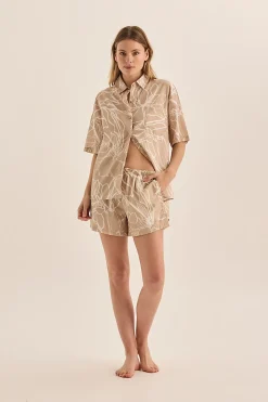 Milana Natural Cotton Floral PJ