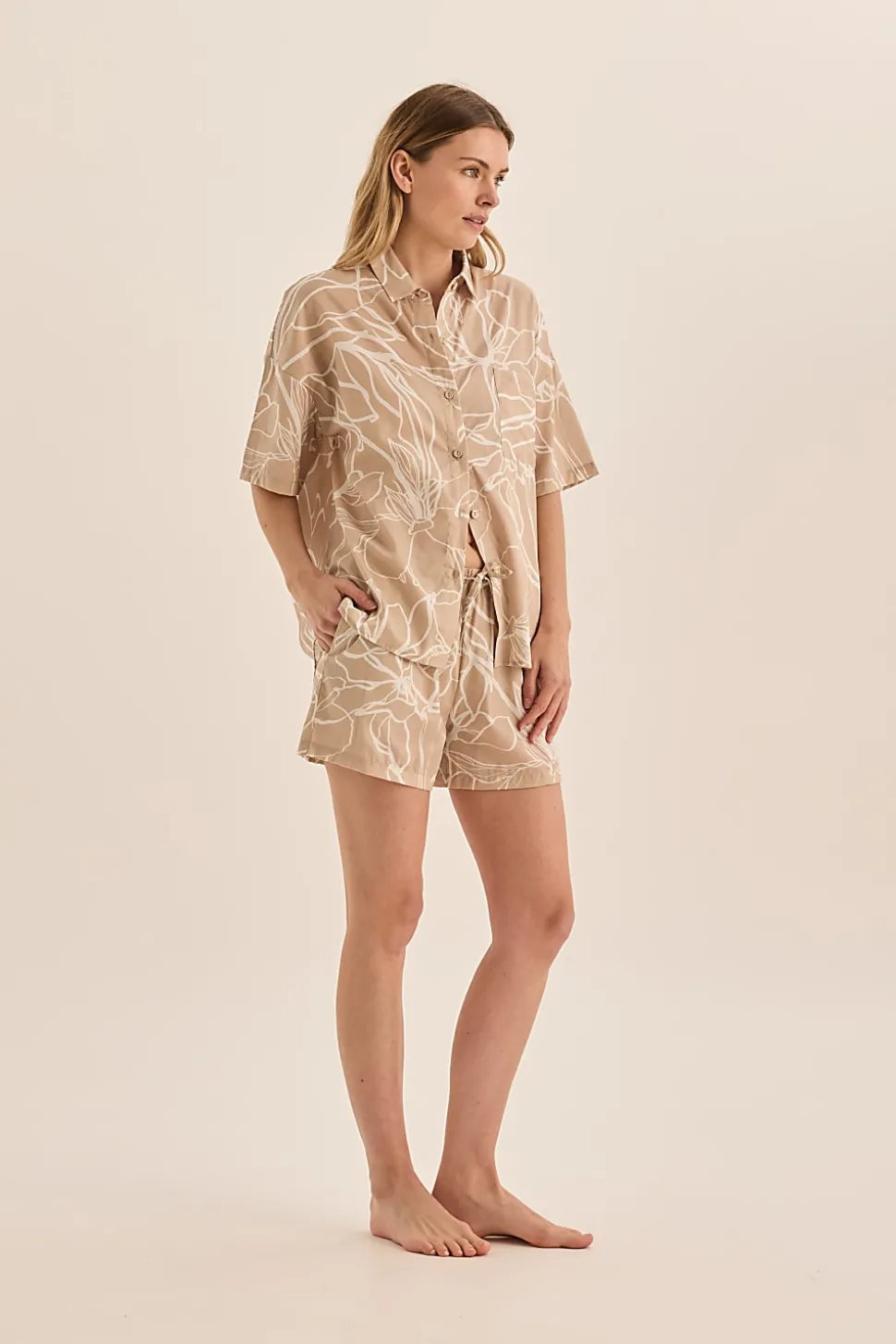 Milana Natural Cotton Floral PJ