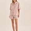 Milana Pink Cotton Floral PJ