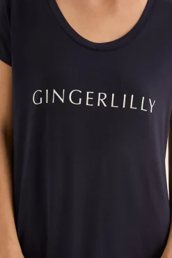 Nova Navy Bamboo Tee Nightie