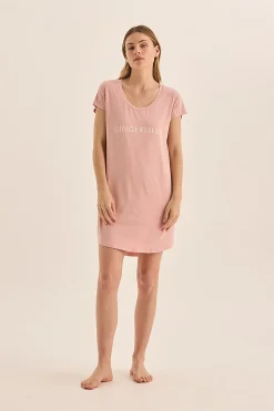 Nova Pink Bamboo Tee Nightie