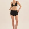 Opal Black Pure Silk Bra and Short Set