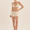 Opal Ivory Pure Silk Bra and Short Set