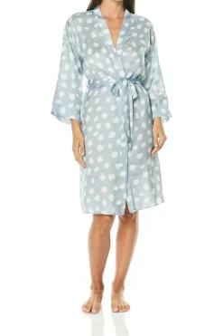 Raine Blue Geo Spot Robe
