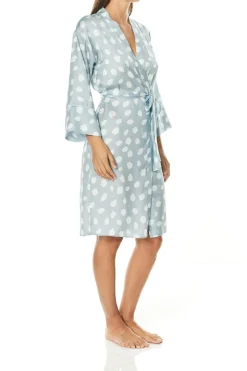 Raine Blue Geo Spot Robe