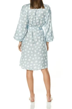 Raine Blue Geo Spot Robe