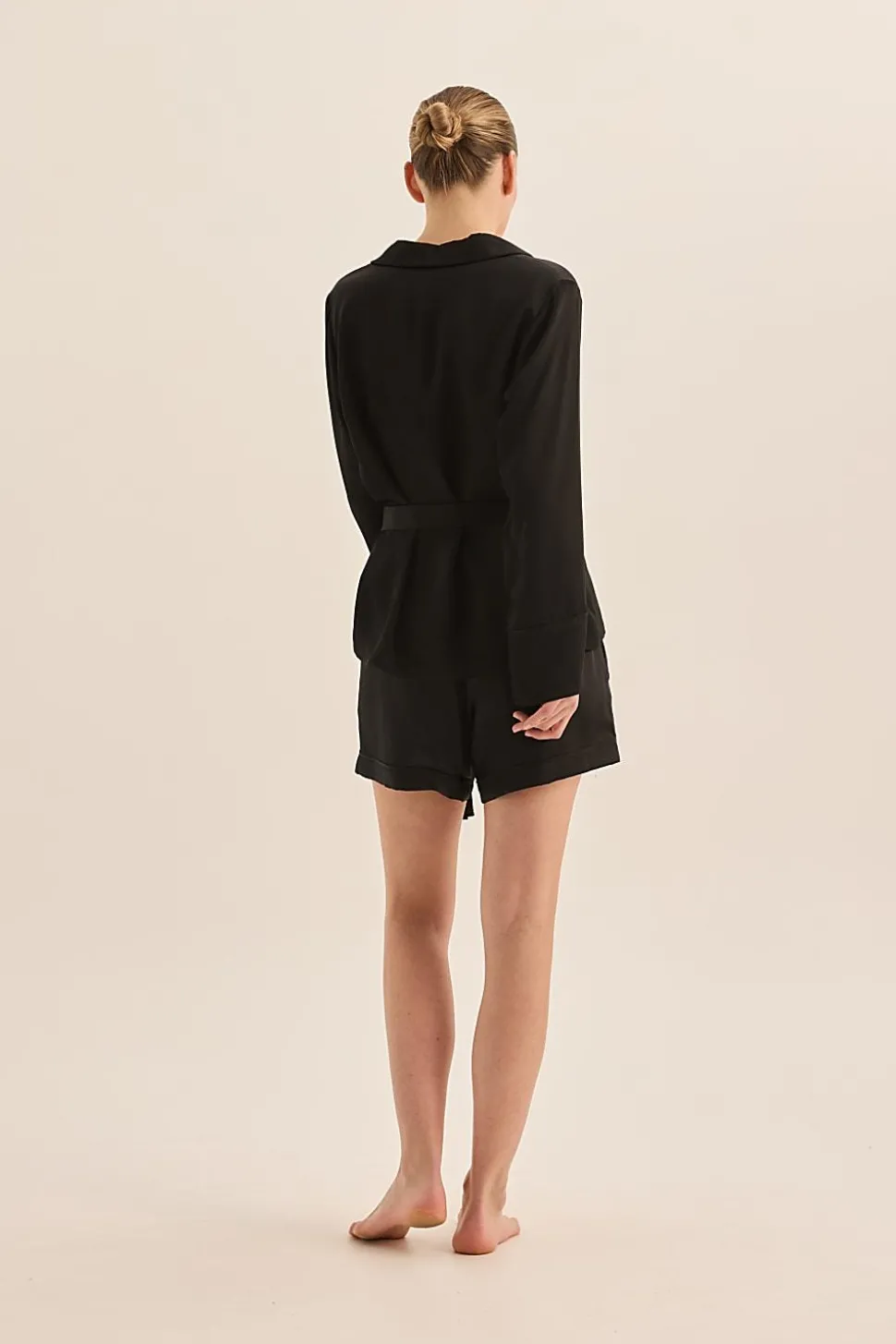 Sapphire Black Pure Silk PJ Set