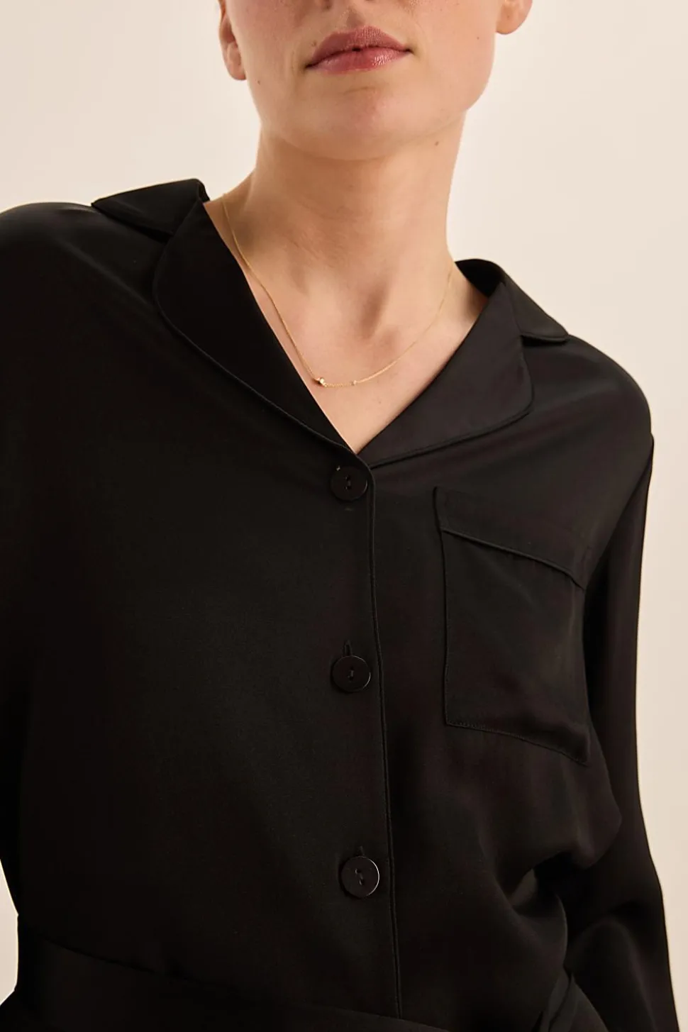 Sapphire Black Pure Silk PJ Set