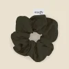 Serene Pure Silk Olive Scrunchie