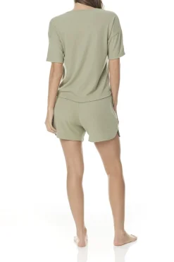 Singrid Sage Waffle Short Set