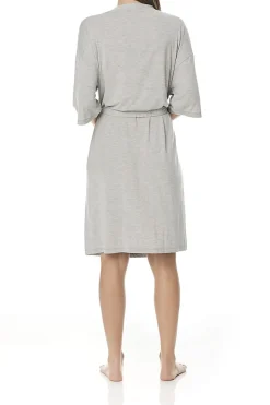 Tavia Grey Bamboo Robe