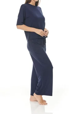Taylor Navy Wide Leg Modal PJ
