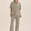 Telisha Olive Geo Cotton PJ Set