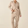 Vanessa Beige Brushed Cotton Set