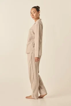 Vanessa Beige Brushed Cotton Set