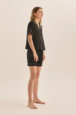 Venus Black And Ivory Short PJ