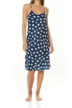 Viola Navy Geo Spot Nightie