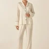 Whitney Ivory Silky Satin Set