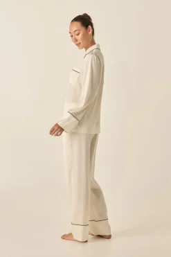 Whitney Ivory Silky Satin Set
