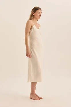 Yana Satin Ivory Slip Dress