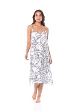 Yolanda Printed Satin Nightie