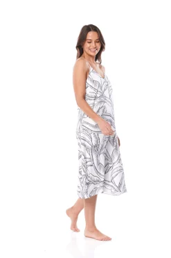 Yolanda Printed Satin Nightie